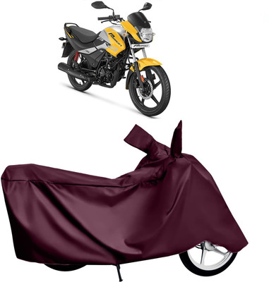 KEDIT Two Wheeler Cover for Universal For Bike(Passion Pro, Maroon)