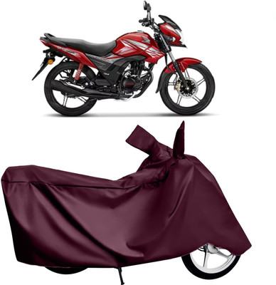 KEDIT Two Wheeler Cover for Honda(CB Shine SP, Maroon)