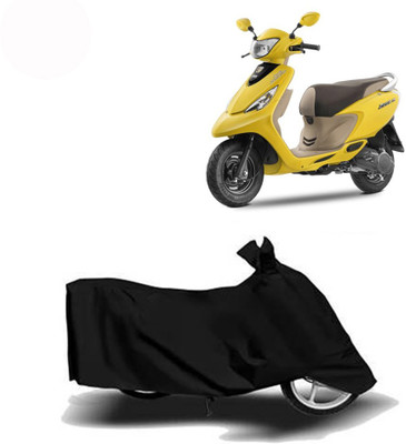 Exciting collections Two Wheeler Cover for TVS(Scooty Zest 110, Black)