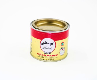 1001 HIGH QUALITY GOLD PAINT DUAL PACK (POWDER & MEDIUM SEPARATE) WITH SMOOTH FINISH Golden Enamel Wall Paint(0.2 L)