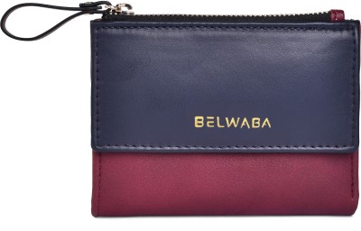 Belwaba Women Red Artificial Leather Wallet(5 Card Slots)