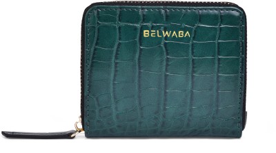 Belwaba Women Casual Green Artificial Leather Wallet(6 Card Slots)