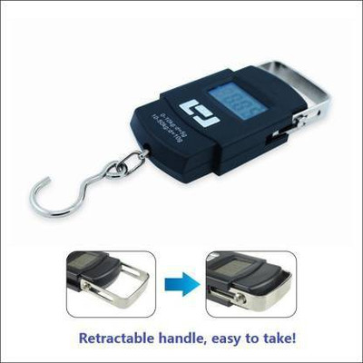 PRATYANG Portable Digital Luggage Scale with Metal Hook,hanging scale 50kg Weighing Scale Weighing Scale(Black)