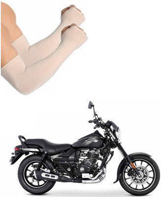 AuTO ADDiCT Cotton Arm Sleeve For Men & Women(XL, Beige)