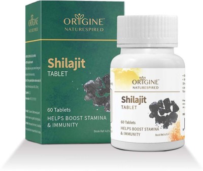 Origine Naturespired Shilajit Tablet | Boosts Stamina, And Immunity, 60 Tablets