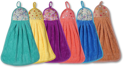 Groki Microfiber 300 GSM Hand Towel(Pack of 6)