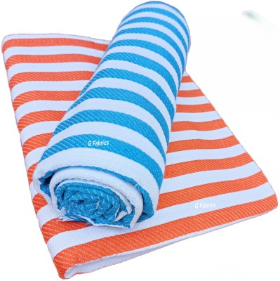 G Fabrics Cotton 550 GSM Bath, Beach, Hair, Sport, Face Towel Set(Pack of 2)
