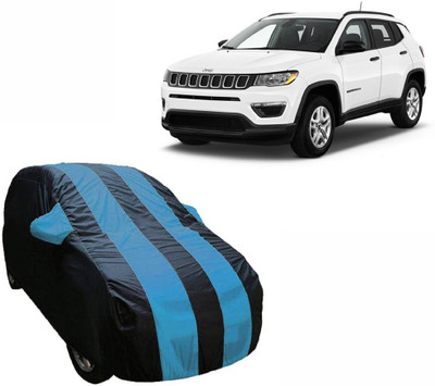 ABS AUTO TREND Car Cover For Jeep Compass (With Mirror Pockets)(Blue, Multicolor)