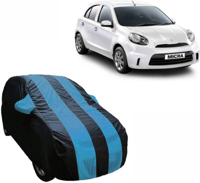 ABS AUTO TREND Car Cover For Nissan Micra Active (With Mirror Pockets)(Blue, Multicolor)
