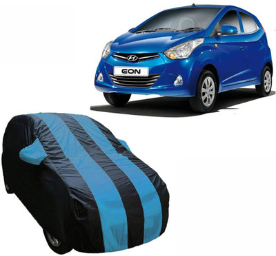 ABS AUTO TREND Car Cover For Hyundai Eon (With Mirror Pockets)(Blue, Multicolor)