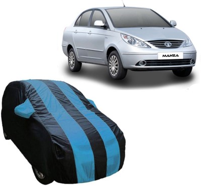 Autoinnovation Car Cover For Tata Indica Manza (With Mirror Pockets)(Blue, Multicolor)