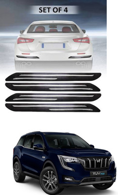 RONISH Silicone Car Door Guard(Black, Silver, Pack of 4, Mahindra, Universal For Car)