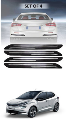 RONISH Silicone Car Door Guard(Black, Silver, Pack of 4, Tata, Universal For Car)