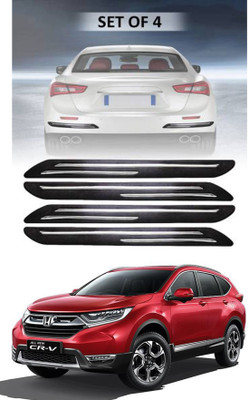 RONISH Silicone Car Door Guard(Black, Silver, Pack of 4, Honda, CR-V)
