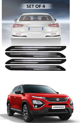 RONISH Silicone Car Door Guard(Black, Silver, Pack of 4, Tata, Universal For Car)