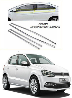 jagankirpa Chrome Lower Window Garnish Trims for POLO Chrome Volkswagen Polo Side Garnish