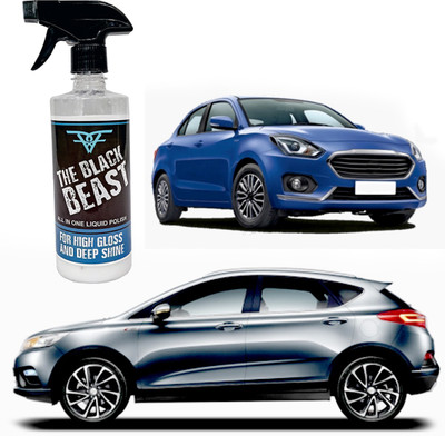 THE BLACK BEAST Liquid Car Polish for Bumper, Dashboard, Exterior, Headlight, Leather, Metal Parts, Tyres(400 ml)