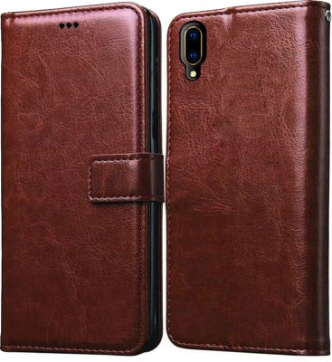 Casotec Flip Cover for Vivo V11 Pro(Brown, Pack of: 1)