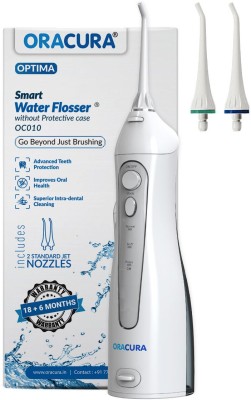 ORACURA Smart Water Flosser OC010 without Protective Case|Portable & Rechargeable | IPX7 Waterproof | 3 Modes | Water Flossing for Home and Travel(10.2 cm)