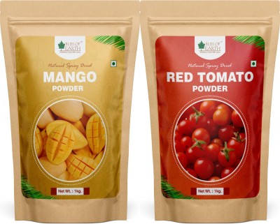 Bliss of Earth 1kg Mango Powder + 1kg Red Tomato Powder Natural Spray Dried Fruit & Veg Combo(2kg)