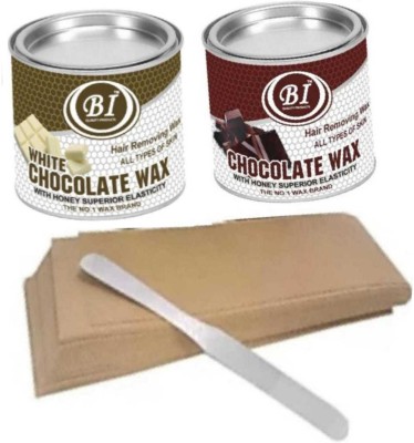 BI - QUALITY PRODUCT THE BEST & WHITE CHOCOLATE (500G WAX COMBO FOR ALL TYPE OF SKIN Wax(1000 g, Set of 4)