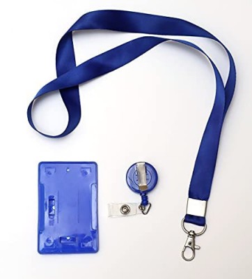 Sampushti Graphics Plastic, Nylon ID Badge Holder, ID Badge Reel, Lanyard(Pack of 1)