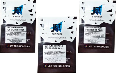 JET TONER B021 Toner Powder Compatible In MFC-B7715DW (TN-B021) Printer-Pk Of 3 Black Black Ink Toner Powder