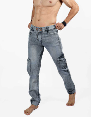 buaGi collection Jogger Fit Men Grey Jeans