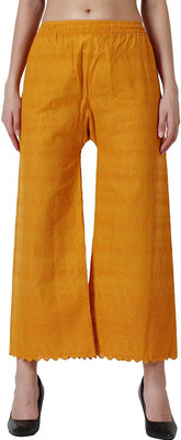 FC First Choice Regular Fit Women Yellow Trousers