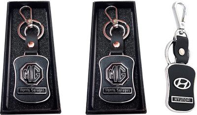 Daiyamondo MG,Hundai logo Leather hook Keychain best quality keychain Key Chain