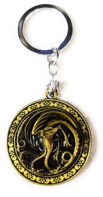 mik Relicon Rotating Game of Thrones GOT Targaryen Fire and Blood Dragon Key Chain