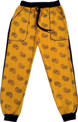 Indistar Track Pant For Boys(Yellow, Pack of 1)