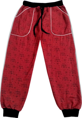 KAVYA Track Pant For Boys(Maroon, Pack of 1)