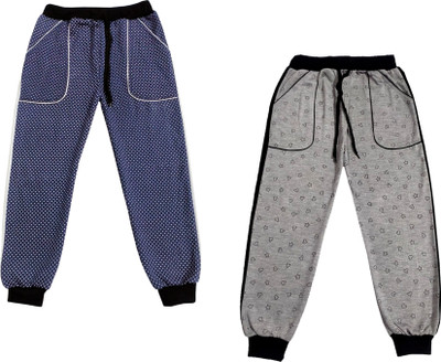 IndiWeaves Track Pant For Boys & Girls(Multicolor, Pack of 2)