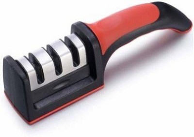 VBH Retail 3 Stage Manual Knife Sharpener Steel Very fine Sharpness Knife Sharpening Stone(Stainless Steel, Plastic)