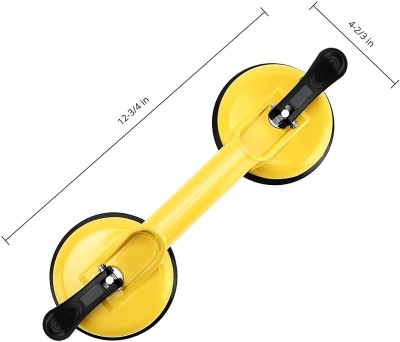 uptodatetools Glass Suction Cups Heavy Duty Aluminum Vacuum Lever Tool(12 cm)