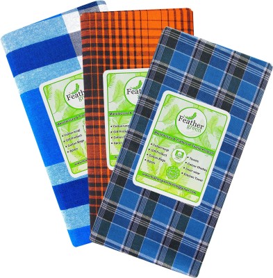 Feather Green Checkered Multicolor Lungi