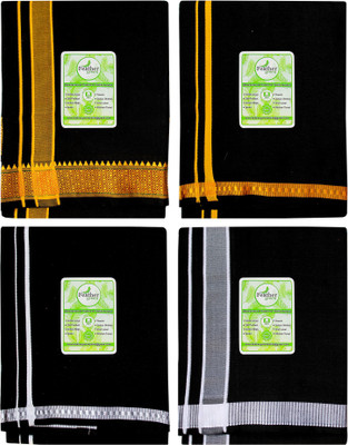 Feather Green Solid Black Lungi
