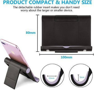 menaso Top Ratting Universal ABS Adjustable Multi Angle Desktop phone Stand Mobile Holder