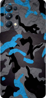 LAMHA OPPO Reno5 Pro 5G Mobile Skin(Ultra Super Camouflage Military Blue With High Matte Finish.)
