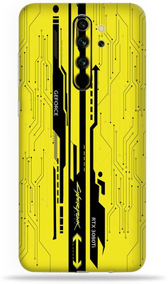 WeCre8 Skin's Xiaomi Redmi Note 8 Pro, Cyberpunk Yellow Mobile Skin(Multicolor)