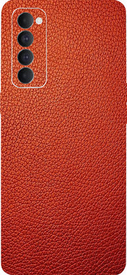 LAMHA Oppo Reno4 Pro Mobile Skin(Ultra Super Red Leather With High Matte Finish.)