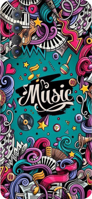 Mclaxa Music Skin For Mclaxa Oppo Reno 3Pro mobile back skin, Music, Oppo Reno 3Pro Mobile Skin(Music Skin With Super Matte Finish)