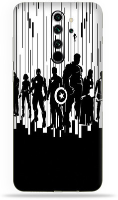 WeCre8 Skin's Xiaomi Redmi Note 8 Pro, Avengers B&W Mobile Skin(Multicolor)
