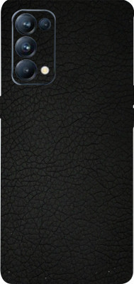 BUGGU Oppo Reno 5 Pro 5g Mobile Skin(Ultra Super Black Leather Skin With High Matte Finish.)