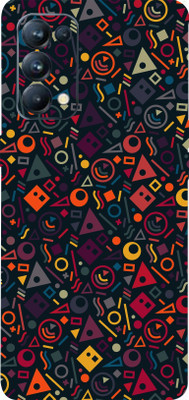 LAMHA OPPO Reno5 Pro 5G Mobile Skin(Ultra Super Geometric Shape With High Matte Finish.)