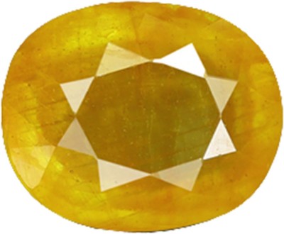 Gemouras Ceylon Mined Yellow Sapphire Pukhraj 8.25 Ratti / 7.42 Carat Natural Gemstone Stone