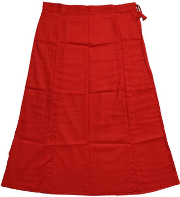 Sarthak Fashion Red Pure Cotton Petticoat(Free)
