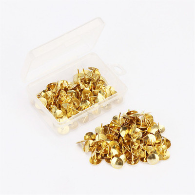 CLAPPERZZ Metal, Golden Color Metal  Pins(Set Of 100, Gold_ED81)