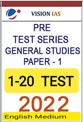 Vision Ias Prelims General Studies Paper 1 Test Series (1-20) English Medium Photocopy(Paperback, Vision ias)